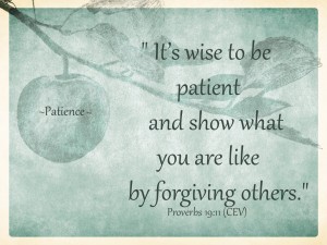 patience and forgiveness