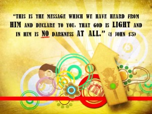 light God is light in him no dark