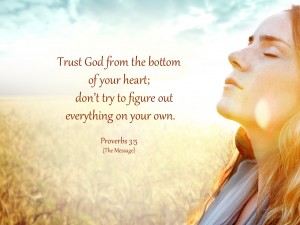 trust in the lord with all of your heart  lean not