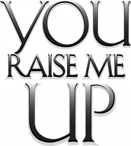 You Raise Me Up Gradient Lettering