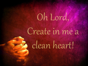 create a clean heart in me