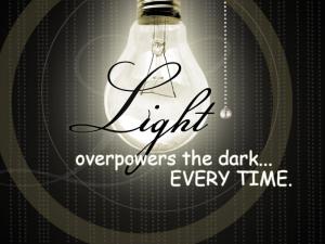light overpowers