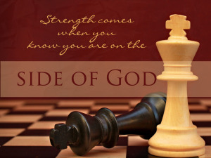 knowing you are on Gods side