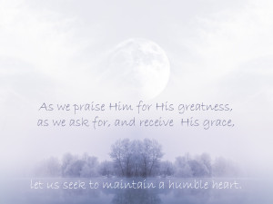 as we praise Him for his greatness
