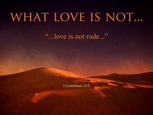 what love is not