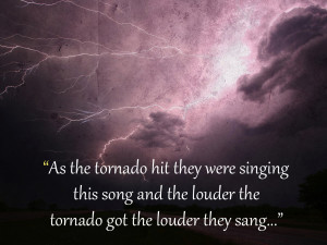 as the tornado hit