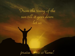from the rising of the sun